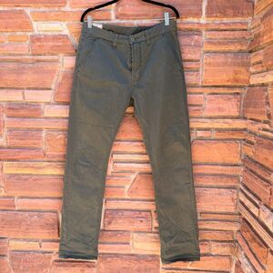 Nudie Jeans Slim Adam Pants – Ivy Green – Size 32x32 Chino Straight Leg Preppy